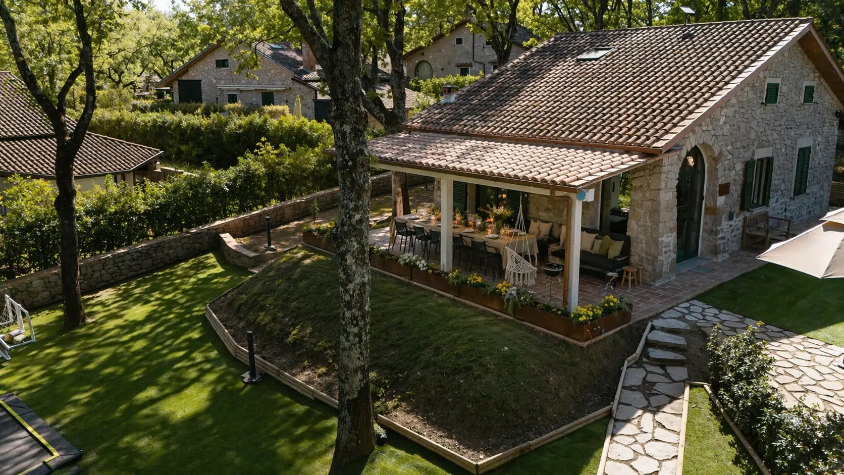 Aanzicht Pergola